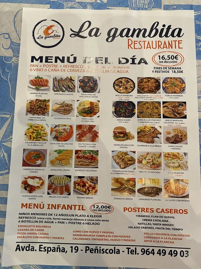 Menu_La Gambita de Peñiscola_Peníscola/Peñíscola_image_2
