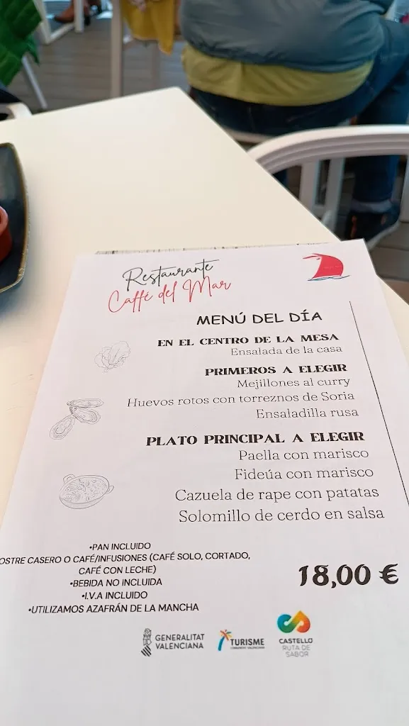 Menu_Restaurante Caffe del Mar_Peníscola/Peñíscola_immagine_1