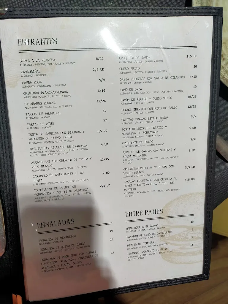 Menu_Mesón El Álamo._Fuente-Álamo_immagine_1