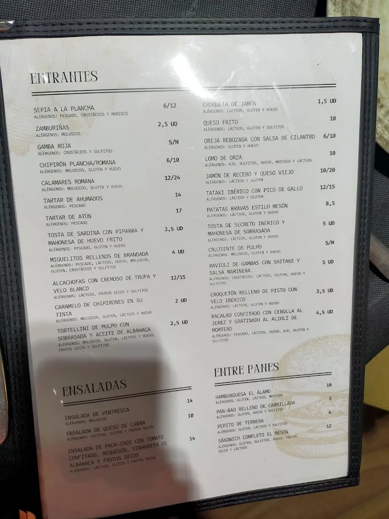 Menu_Mesón El Álamo._Fuente-Álamo_immagine_2