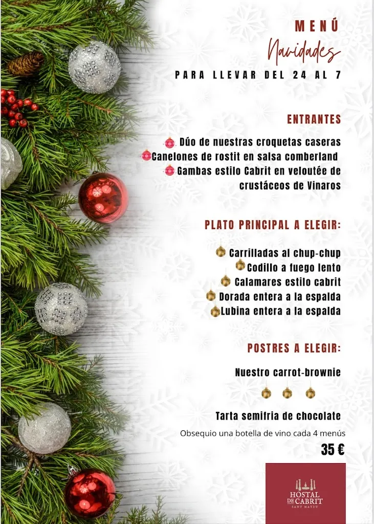 Menu_Restaurant & Rooms Cabrit_Sant Mateu_image_1