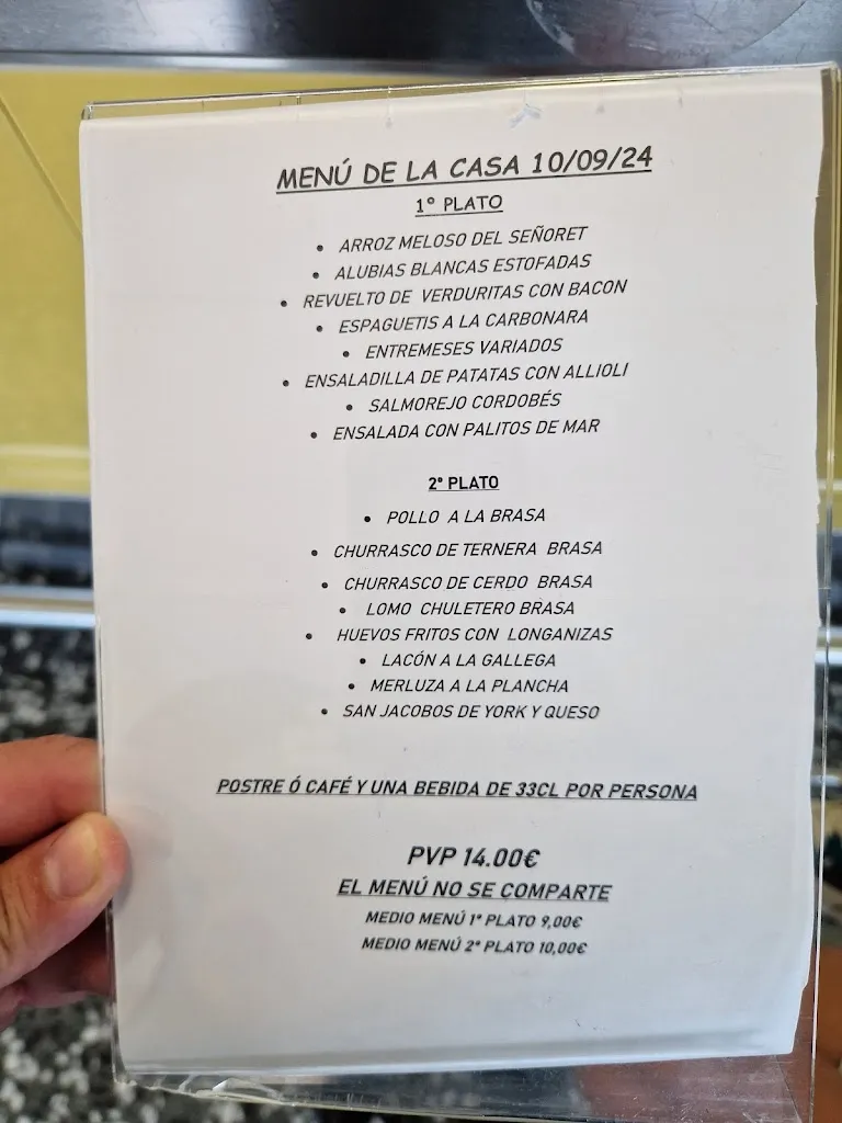 Menu_HOSTAL RESTAURANTE MILLÁN_Sot de Ferrer_image_2