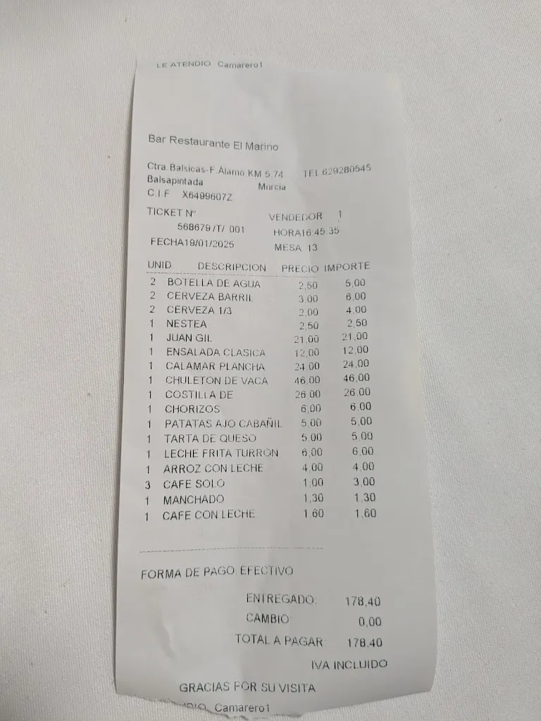 Oloman_Restaurante El Marino_Fuente-Álamo_review