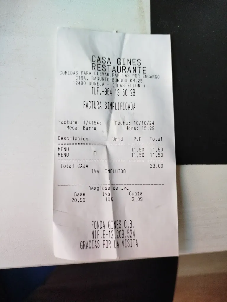 Raul Salvi_Restaurante Ginés_Soneja_recensione