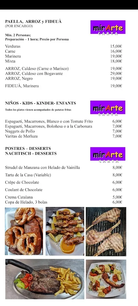 Menu_mirArte Restaurant_Sant Jordi/San Jorge_image_2