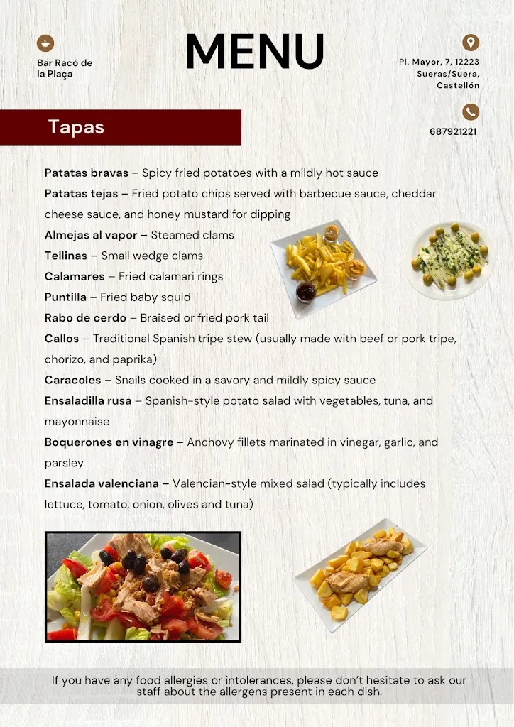 Menu_BAR RACÓ DE LA PLAÇA_Sueras/Suera_image_1
