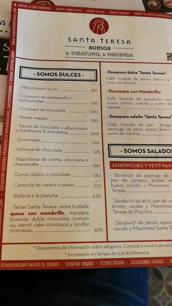 Menu_Santa Teresa Shop Paseo de la Habana_Teresa_image_4