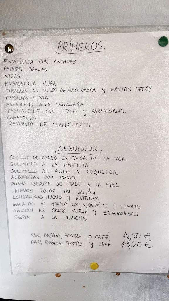 Menu_Bar La Bolera Desde 1970_Vall dUixó la_image_1