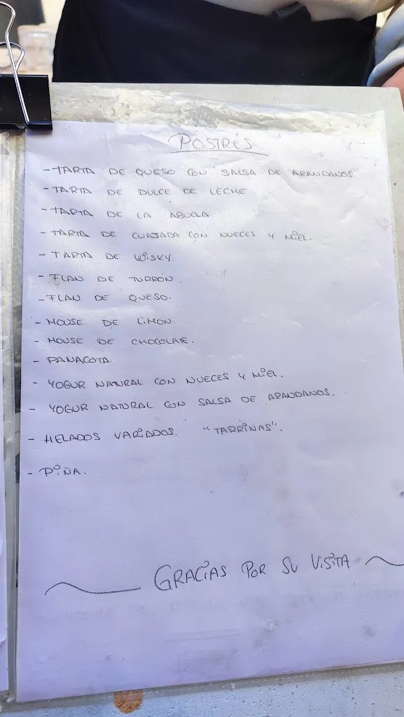 Menu_Bar La Bolera Desde 1970_Vall dUixó la_image_3