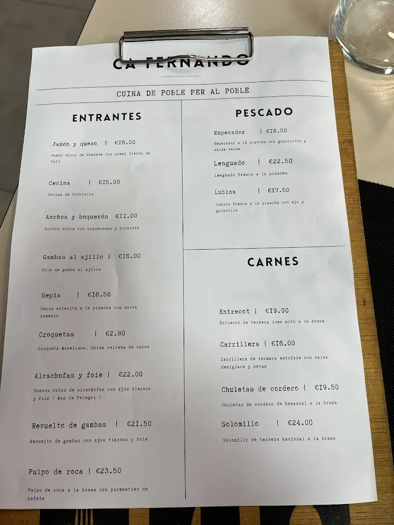 Menu_BAR RESTAURANT Ca Fernando._Vall dAlba_image_1