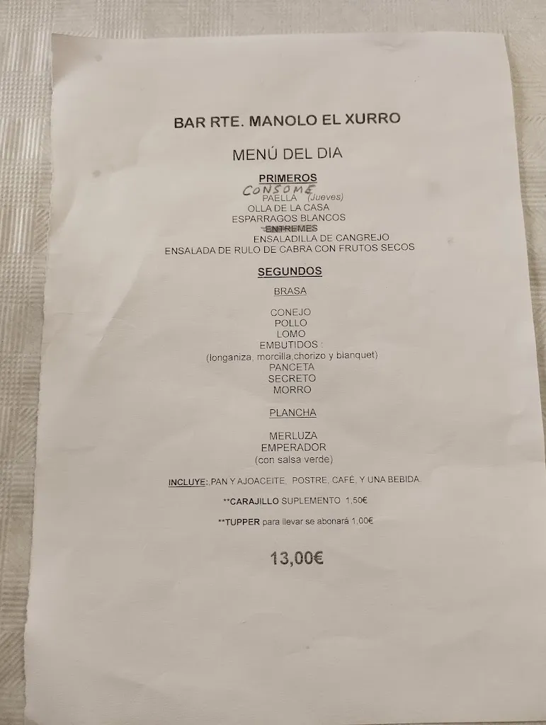 Menu_Bar Restaurante Manolo El Xurro_Vall dAlba_image_1