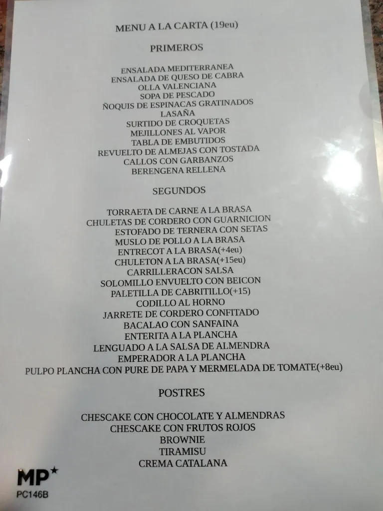 Menu_Bar Les Eres_Vilar de Canes_image_1