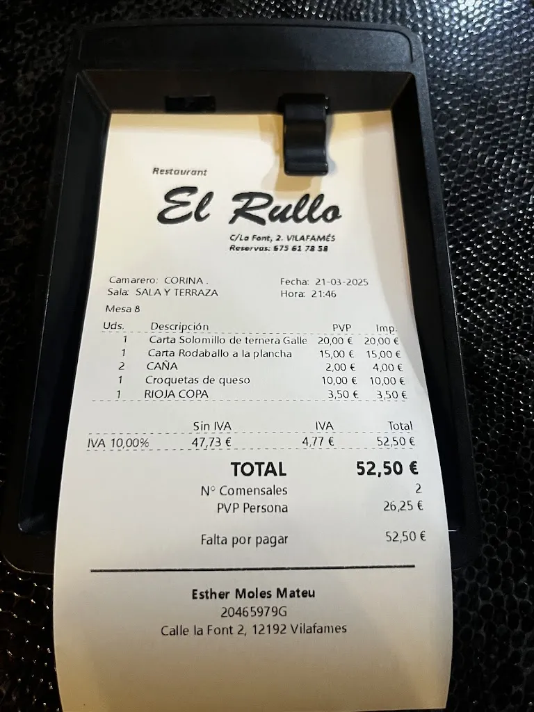 Rachel Edmonds_Restaurante El Rullo_Vilafamés_review