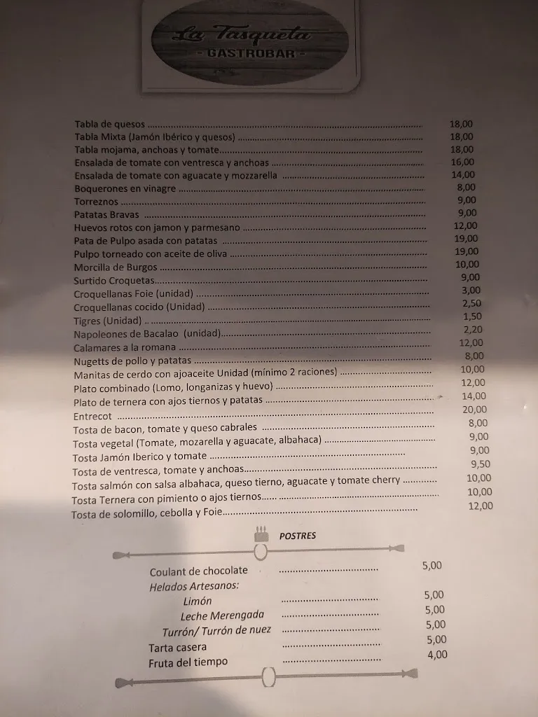 Menu_La Tasqueta -Gastrobar-_Vilafamés_image_1