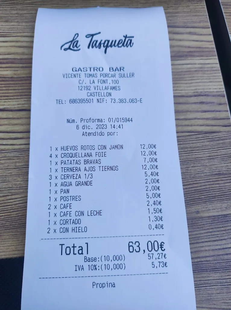 Menu_La Tasqueta -Gastrobar-_Vilafamés_image_3