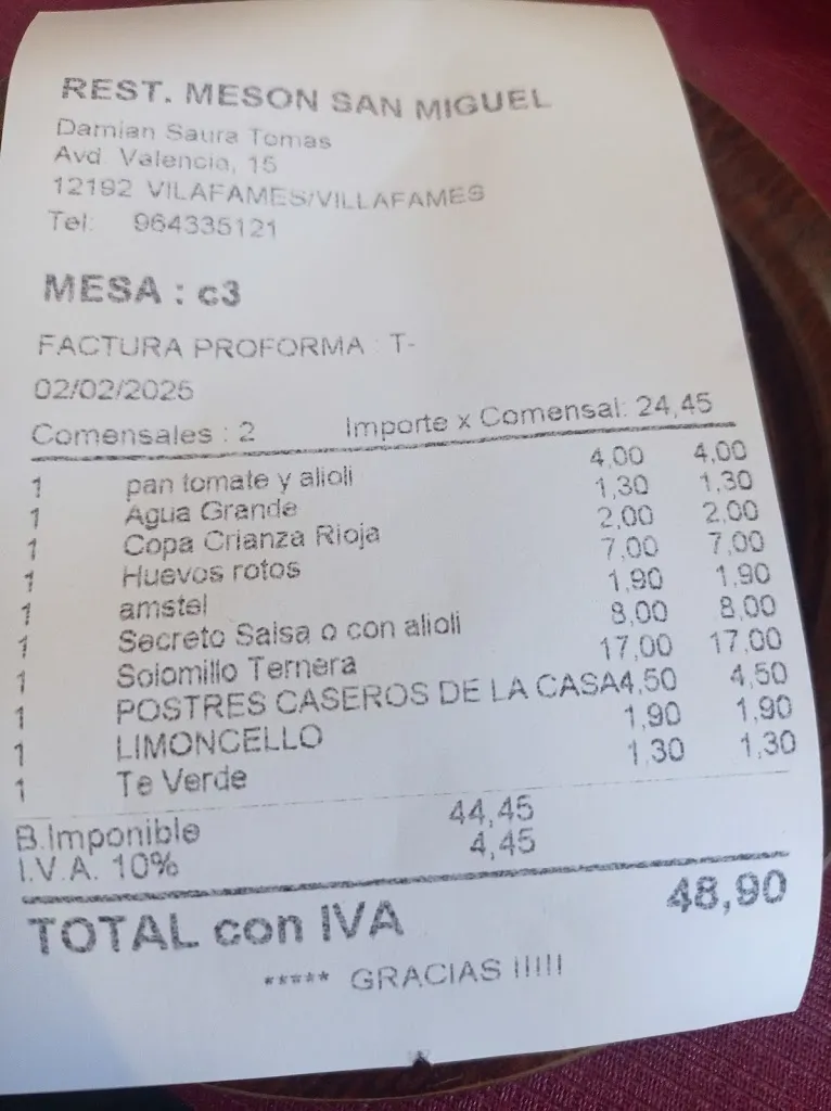 Gema S._Mesón San Miguel_Vilafamés_recensione