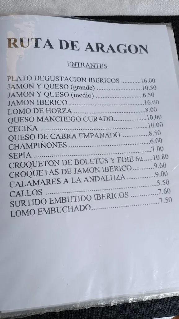 Menu_Ruta De Aragon_Villahermosa del Río_immagine_1