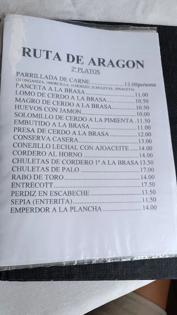 Menu_Ruta De Aragon_Villahermosa del Río_immagine_2