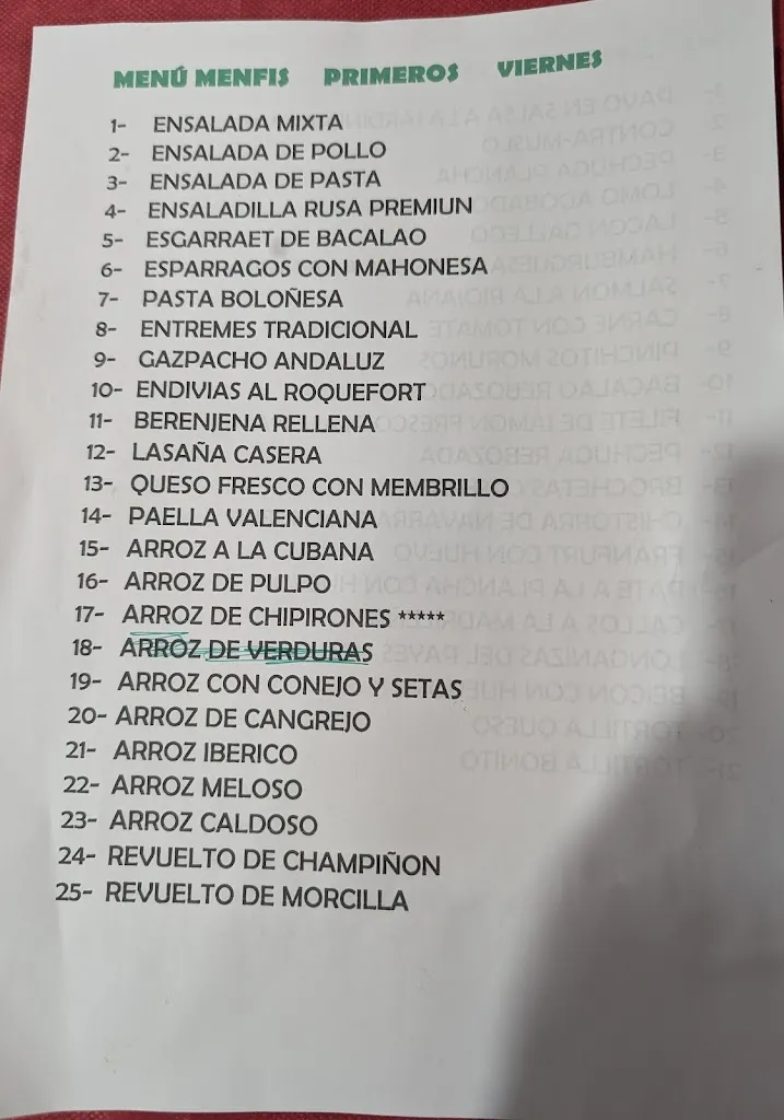 Menu_Restaurante Menfis_Vila-real_immagine_2