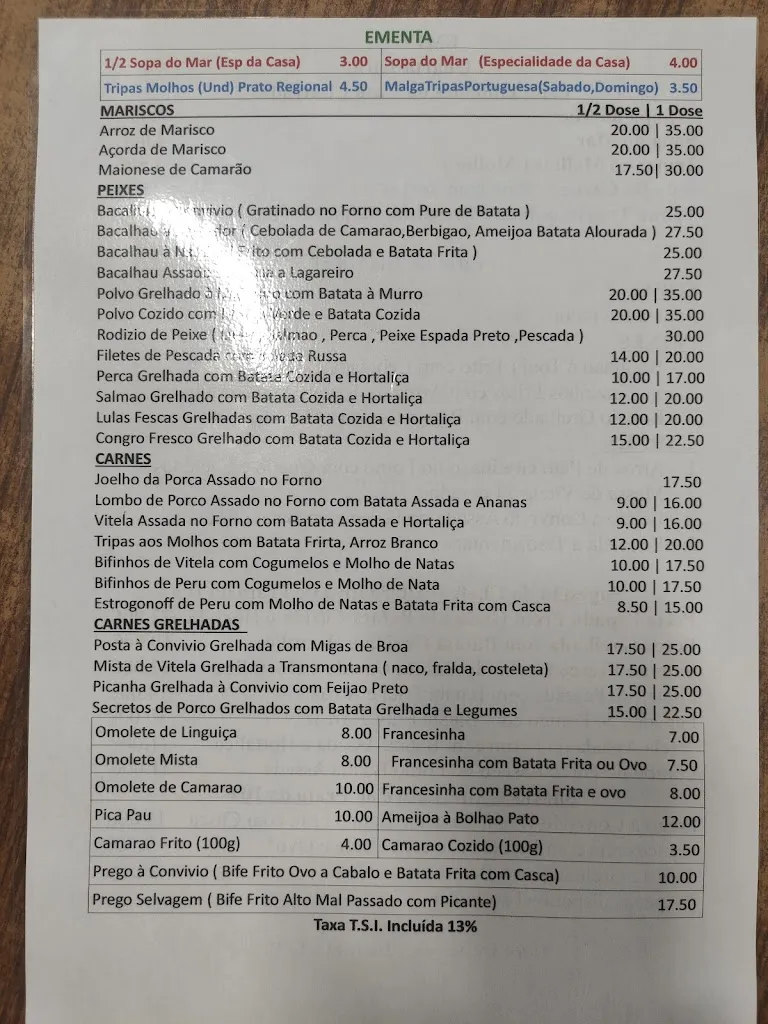 Menu_Restaurante Convívio- Vila Real_Vila-real_image_4