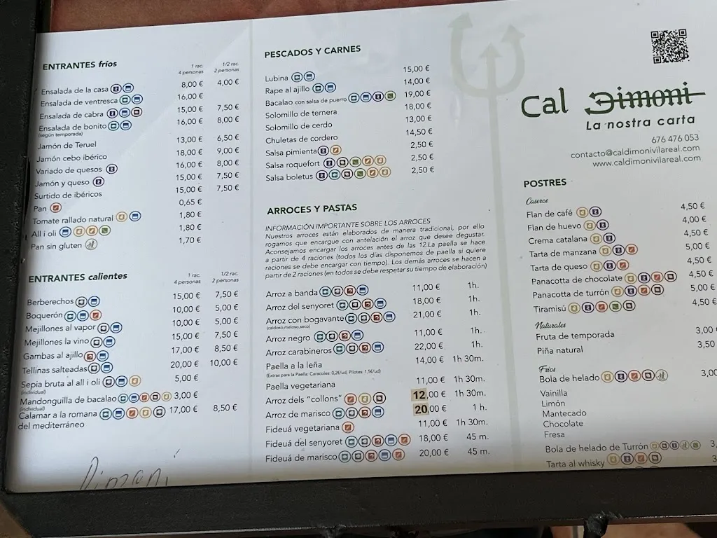 Menu_Restaurant Cal Dimoni Vila-real_Vila-real_image_1