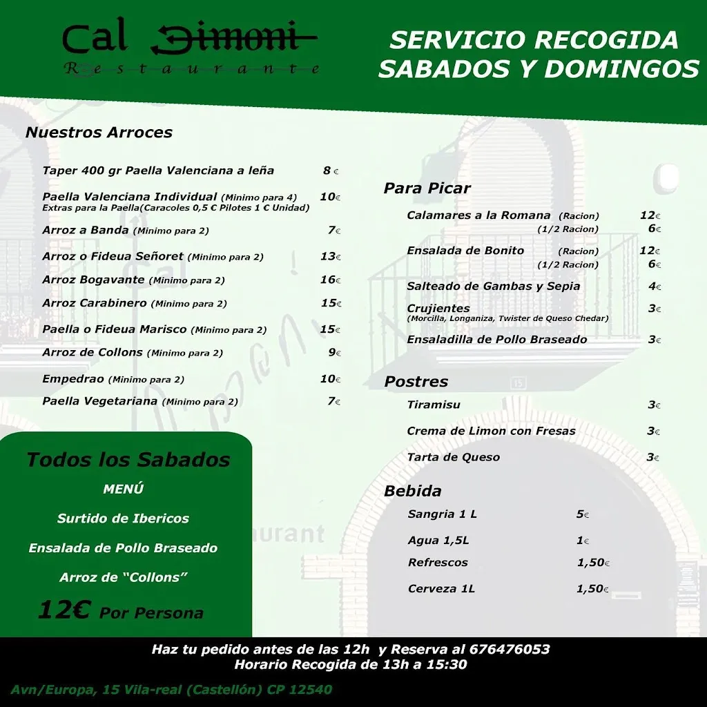 Menu_Restaurant Cal Dimoni Vila-real_Vila-real_image_2