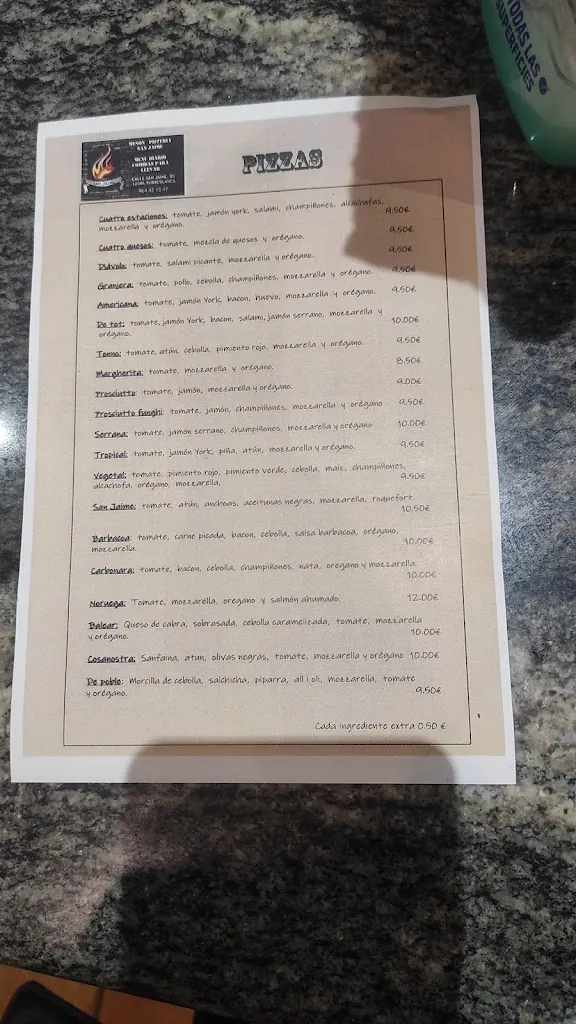 Menü_Mesón Pizzeria San Jaime_Torreblanca_Bild_2