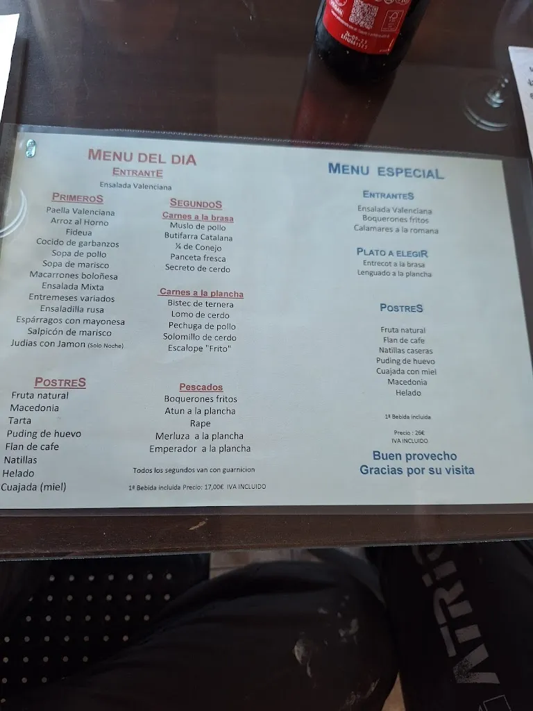Menu_RESTAURANTE OLIMPIC SL_Torreblanca_immagine_1