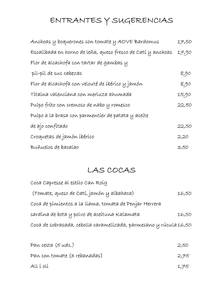 Menu_Restaurant Can Roig_Torreblanca_immagine_1