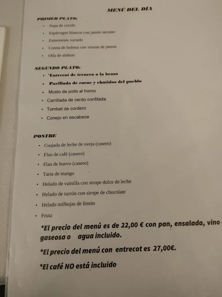 Menu_Restaurant El Dau_Vistabella del Maestrazgo_image_4
