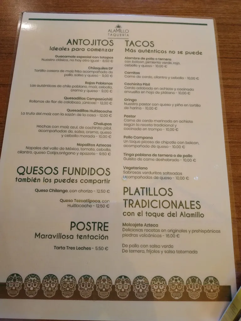 Menu_El Alamillo - Fonda Mexicana_Alamillo_immagine_4