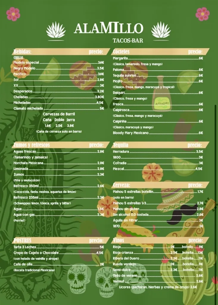 Menu_Alamillo Tacos Bar_Alamillo_image_2
