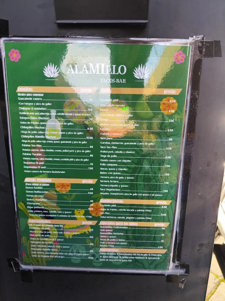 Menu_Alamillo Tacos Bar_Alamillo_image_3
