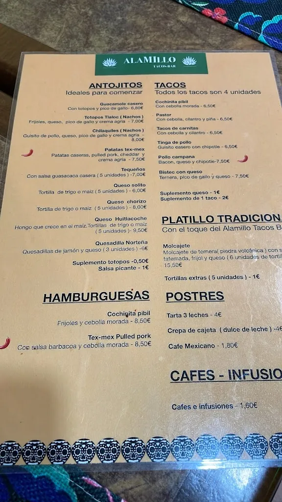 Menu_Alamillo Tacos Bar_Alamillo_image_4