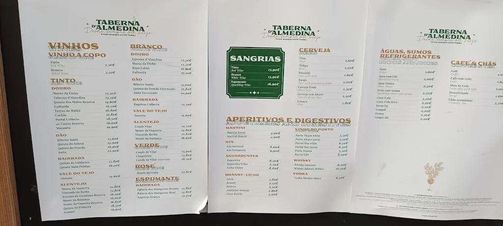 Menu_Taberna D'Almedina_Almedina_immagine_2