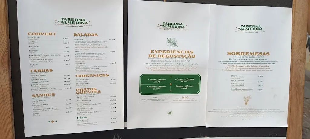Menu_Taberna D'Almedina_Almedina_immagine_3