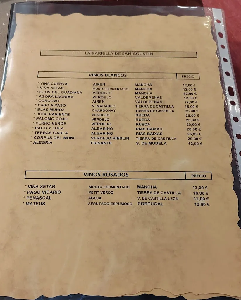 Menu_Restaurante La Parrilla de San Agustín_Almagro_image_2
