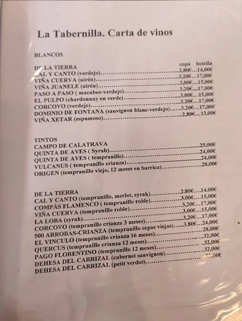 Menu_Restaurante La Tabernilla_Almagro_image_3