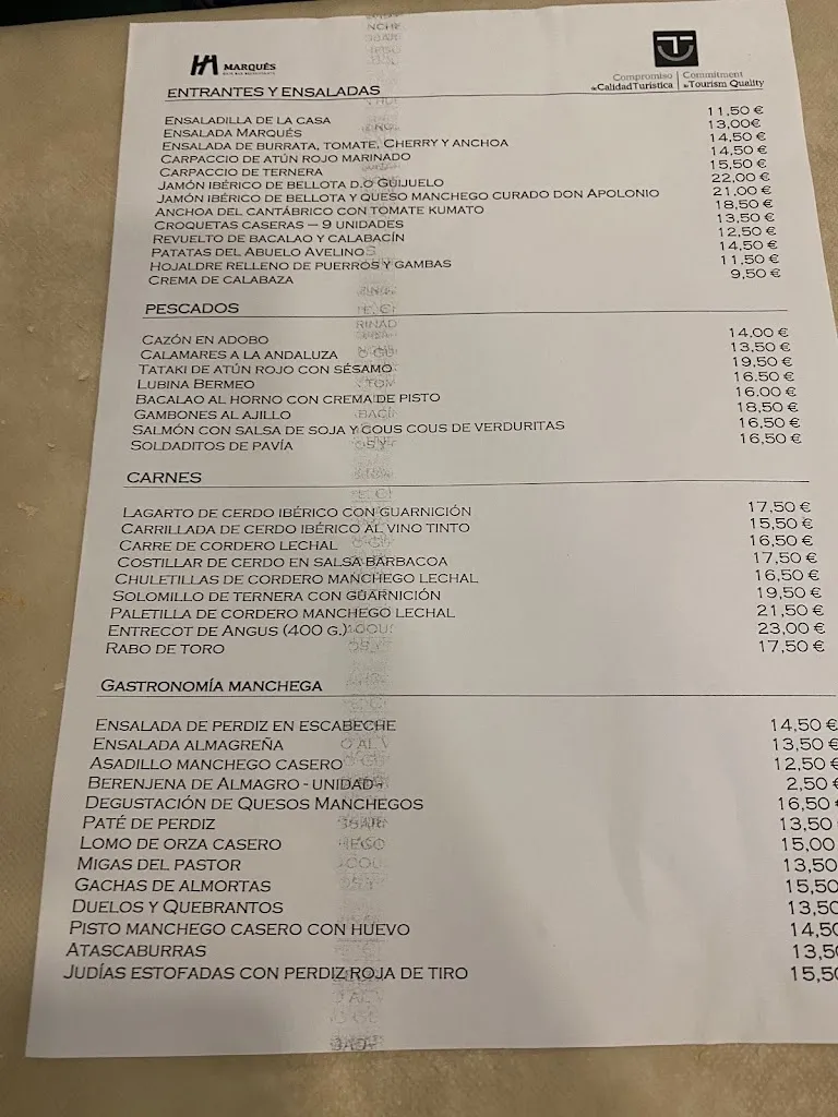 Menu_MARQUÉS Café Bar Restaurante_Almagro_image_1
