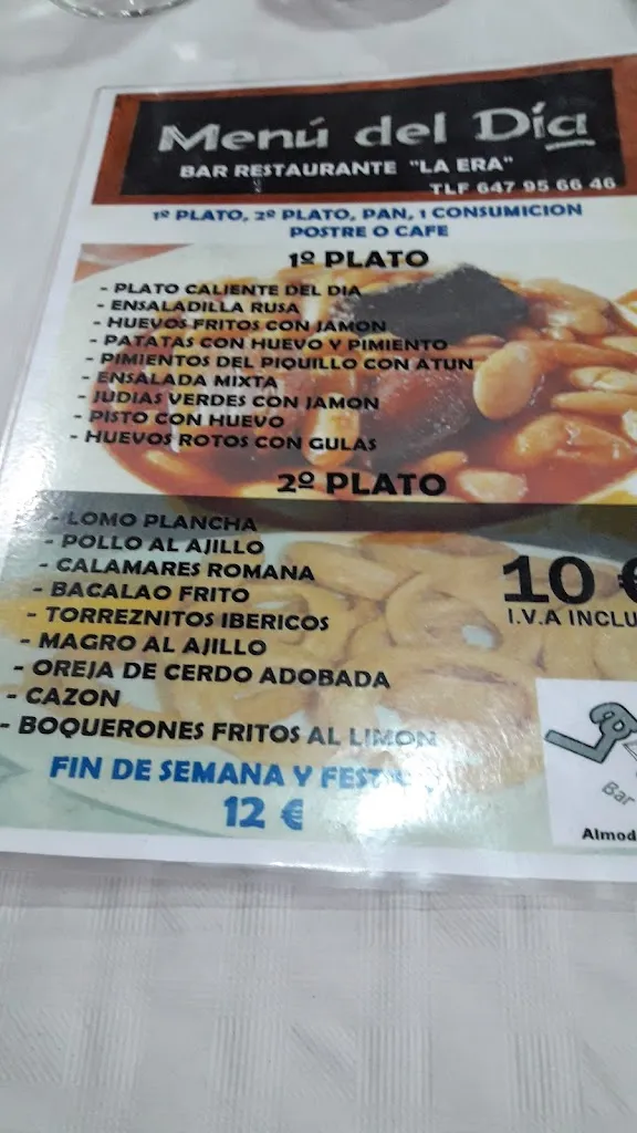 Menu_Bar Restaurante La Era_Almodóvar del Campo_image_2