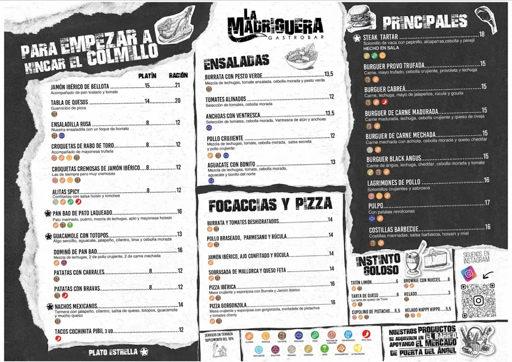 Menu_La Madriguera Gastrobar_Madrigueras_immagine_1