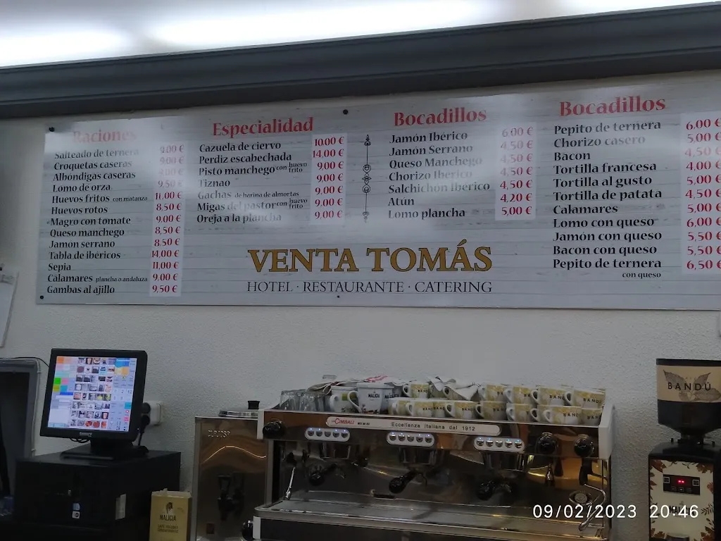Menu_Restaurante-Hostal Venta Tomas_Almuradiel_immagine_1