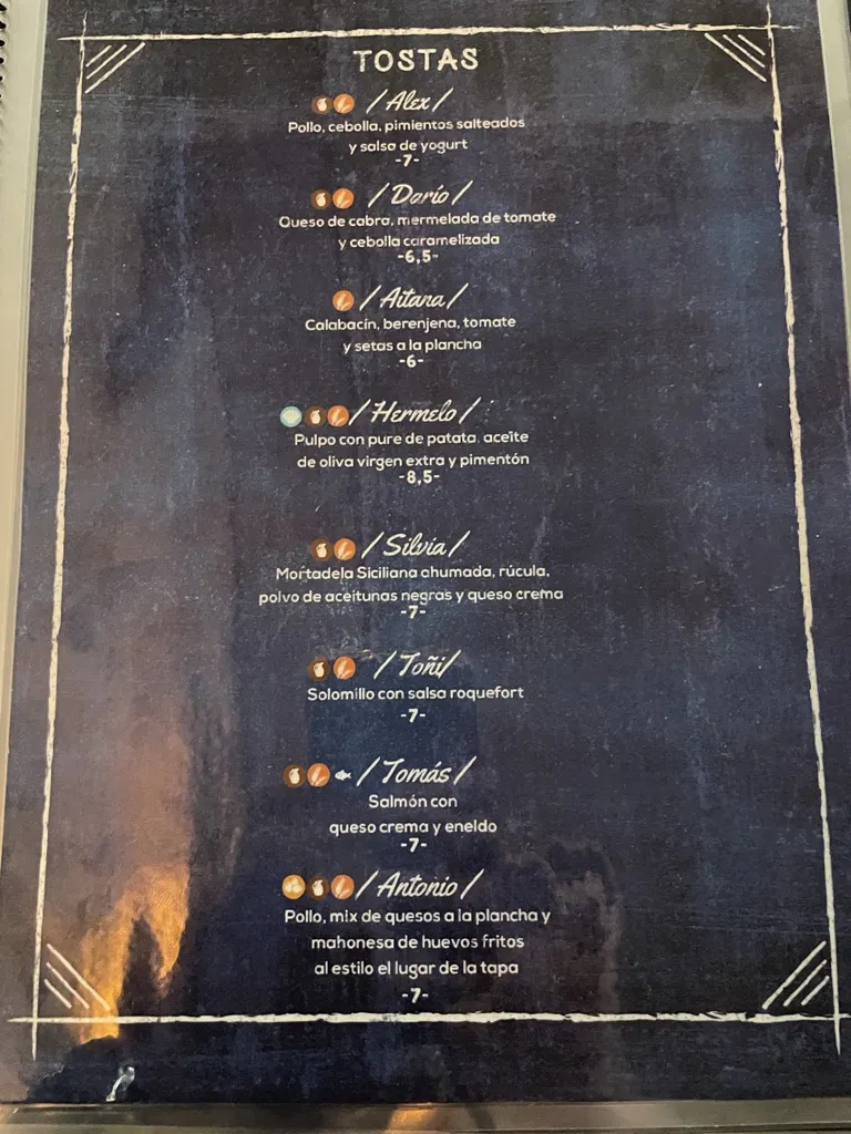 Menu_El Lugar de la Tapa_Argamasilla de Alba_immagine_2