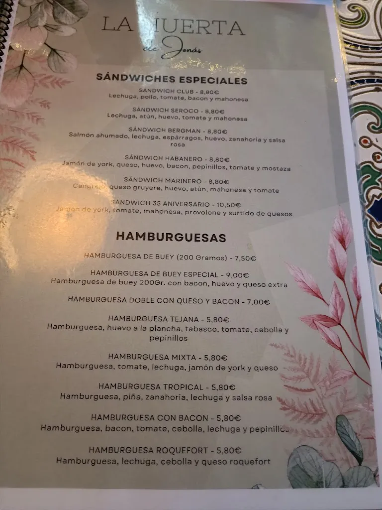 Menu_La Huerta de Jonás_Argamasilla de Alba_immagine_3