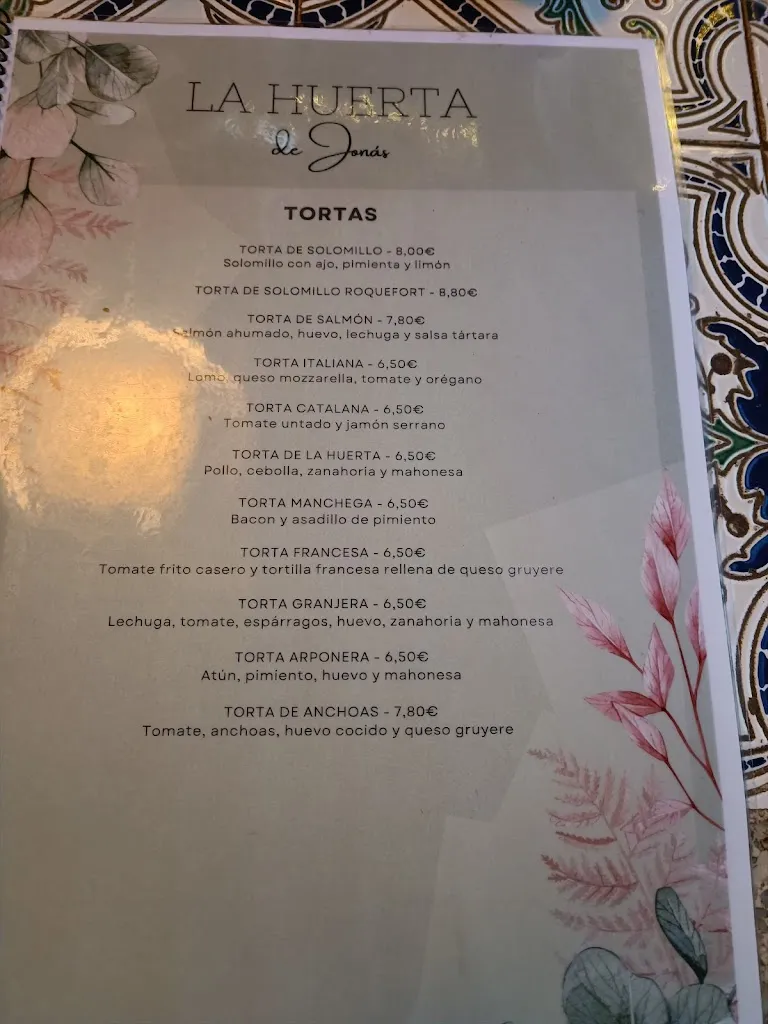 Menu_La Huerta de Jonás_Argamasilla de Alba_immagine_4