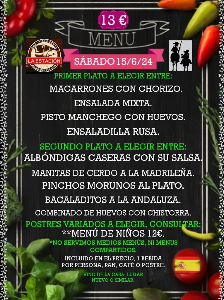 Menu_BAR, CASA DE COMIDAS, Estación de Autobuses Argamasilla de Alba_Argamasilla de Alba_image_1
