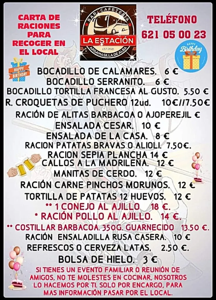 Menu_BAR, CASA DE COMIDAS, Estación de Autobuses Argamasilla de Alba_Argamasilla de Alba_image_2