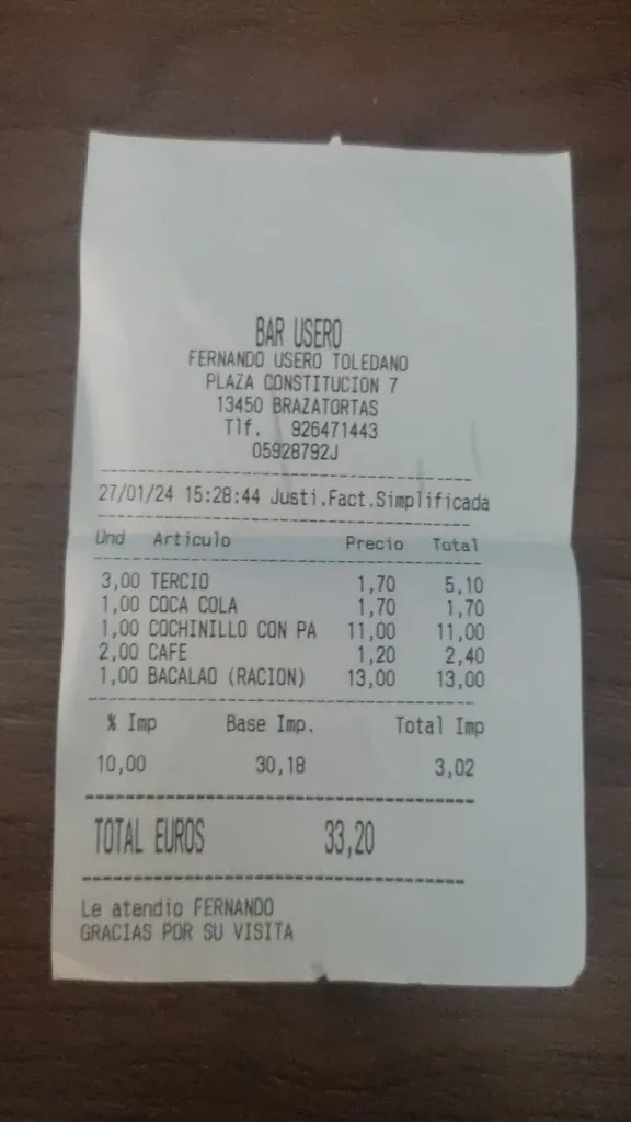 Rafael Hipolito Villaverde_Bar Restaurante Usero_Brazatortas_review