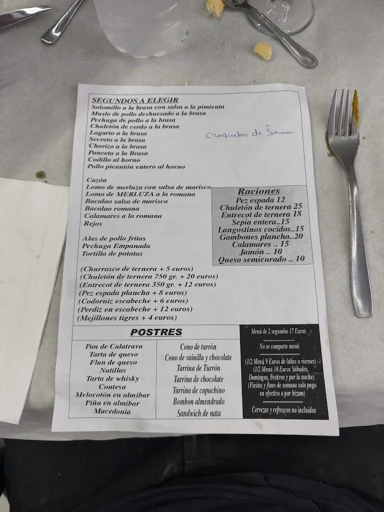 Menu_J.J. Restaurante Asador_Bolaños de Calatrava_image_2