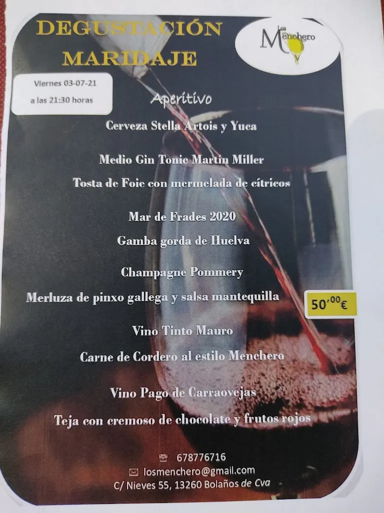 Menu_Restaurante Los Menchero_Bolaños de Calatrava_immagine_1